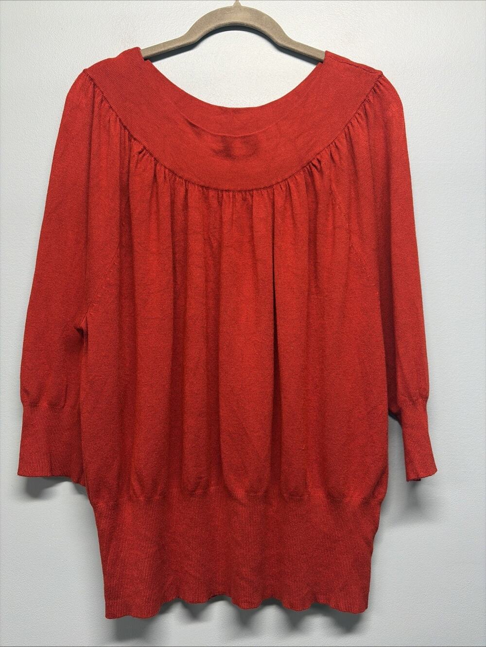 Joseph A Qu'est-Ce Que C'est Sweater Womenโs Sz Large - 3/4 Dolman Sleeve